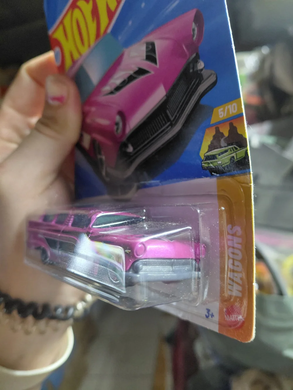 Hot Wheels Pink Custom '56 Chevy Nomad Toy Car